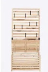 Home Deluxe Sichtschutz-Bank, Braun, Holz, 80x171x40 cm, Gartenm&ouml;bel,...