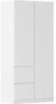 Rauch M&ouml;bel Dreht&uuml;renschrank, Wei&szlig;, Holzwerkstoff, 4 F&auml;cher, 2 Schublade(n)