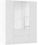 Rauch M&ouml;bel Dreht&uuml;renschrank, Silber, Wei&szlig;, Holzwerkstoff, 4 F&auml;cher, 2