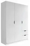 Rauch M&ouml;bel Dreht&uuml;renschrank Rauch Freising, Wei&szlig;, Holzwerkstoff, 4 F&auml;cher, 2