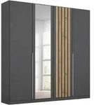 Rauch M&ouml;bel Dreht&uuml;renschrank, Grau, Eiche Artisan, Holzwerkstoff, 2 F&auml;cher,