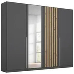 Rauch M&ouml;bel Dreht&uuml;renschrank, Grau, Eiche Artisan, Holzwerkstoff, 2 F&auml;cher,