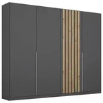 Rauch M&ouml;bel Dreht&uuml;renschrank, Grau, Eiche Artisan, Holzwerkstoff, 2 F&auml;cher,