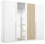 Rauch M&ouml;bel Dreht&uuml;renschrank, Wei&szlig;, Eiche Artisan, Holzwerkstoff, 2 F&auml;cher,