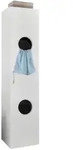 Xora W&auml;scheschrank, Wei&szlig;, Holzwerkstoff, 2 F&auml;cher, 40x185x40 cm, BQ - B&uuml;ndnis