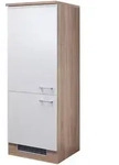 FlexWell Ger&auml;teumbauschrank, Wei&szlig;, Sonoma Eiche, Holzwerkstoff, 1 F&auml;cher, einzeln