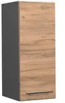 Vicco H&auml;ngeschrank, Honigeiche, Anthrazit, Holzwerkstoff, 3 F&auml;cher,...