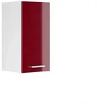 Vicco H&auml;ngeschrank, Rot, Wei&szlig;, Holzwerkstoff, 1 F&auml;cher, Rechteckig, 30x60x31...