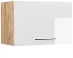 Vicco H&auml;ngeschrank, Wei&szlig; Hochglanz, Honigeiche, Holzwerkstoff, 1 F&auml;cher,