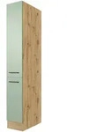 FlexWell Apothekerschrank, Eiche Artisan, Schilfgr&uuml;n, Holzwerkstoff, einzeln