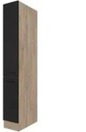 FlexWell Apothekerschrank, Schwarz, Eiche, Holzwerkstoff, einzeln stellbar,...