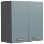Vicco H&auml;ngeschrank, Blaugrau, Anthrazit, Holzwerkstoff, 1 F&auml;cher, Rechteckig,