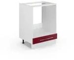 Vicco Herdumbauschrank, Bordeaux, Wei&szlig;, Holzwerkstoff, 2 F&auml;cher, 1 Schubladen,
