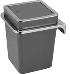 bremermann Kosmetikeimer, Grau, Kunststoff, 20.5x24.5x21.5 cm, Badaccessoires,