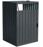 Home Deluxe M&uuml;lltonnenbox, Anthrazit, Metall, 80x122x80 cm, Aufbewahrung &