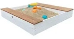Sandkasten, Braun, Wei&szlig;, Holz, Hemlocktanne, 117x18.7x119 cm, EN 71, CE, FSC...