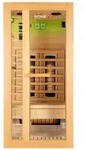 Home Deluxe Infrarotkabine, Braun, Holz, 90x190x90 cm, Freizeit, Wellness,