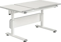 Paidi JUGENDSCHREIBTISCH Wei&szlig; 70x53-79x130 cm