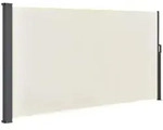 Juskys Seitenmarkise, Beige, Kunststoff, 300x160x300 cm, Sonnen- & Sichtschutz,