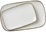 Ritzenhoff Breker Servierplatten-Set, Beige, Keramik, 2x2x2 cm, Tischkultur &