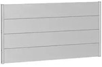 Biohort Sichtschutz, Silber, Metall, 180x91x4.4 cm, Sonnen- & Sichtschutz,