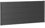 Biohort Sichtschutz, Dunkelgrau, Metall, 194x91x4.4 cm, Sonnen- & Sichtschutz,
