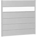 Biohort Sichtschutz, Silber, Metall, Kunststoff, 145x137x4.4 cm, Sonnen- &