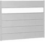 Biohort Sichtschutz, Silber, Metall, Kunststoff, 180x137x4.4 cm, Sonnen- &
