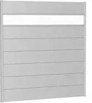 Biohort Sichtschutz, Silber, Metall, Kunststoff, 180x182x4.4 cm, Sonnen- &