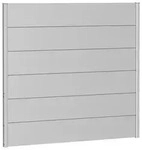 Biohort Sichtschutz, Silber, Metall, 145x137x4.4 cm, Sonnen- & Sichtschutz,