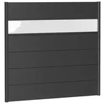 Biohort Sichtschutz, Dunkelgrau, Metall, Kunststoff, 145x137x4.4 cm, Sonnen- &