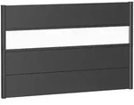 Biohort Sichtschutz, Dunkelgrau, Metall, Kunststoff, 145x91x4.4 cm, Sonnen- &