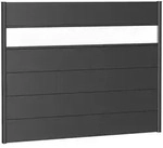 Biohort Sichtschutz, Dunkelgrau, Metall, Kunststoff, 180x137x4.4 cm, Sonnen- &