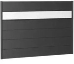 Biohort Sichtschutz, Dunkelgrau, Metall, Kunststoff, 194x137x4.4 cm, Sonnen- &