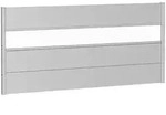 Biohort Sichtschutz, Silber, Metall, Kunststoff, 194x91x4.4 cm, Sonnen- &