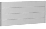 Biohort Sichtschutz, Silber, Metall, 194x91x4.4 cm, Sonnen- & Sichtschutz,