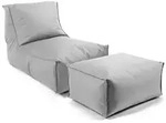 Mokebo Outdoor, Grau, Textil, 60x65x95 cm, Oeko-Tex&reg;, Gartenm&ouml;bel,