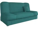 Mirjan24 Schlafsofa, T&uuml;rkis, Kunststoff, Kiefer, 3-Sitzer, Rechteckig, 175x80x80 cm,