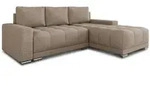 Sofnet Ecksofa, Beige, Textil, 5-Sitzer, L-Form,Rechteckig, 255x180 cm, Wohnzimmer,