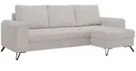 MKS Ecksofa, Wei&szlig;, Metall, 3-Sitzer, L-Form,L-Form, 242x140 cm, Oeko-Tex&reg;,