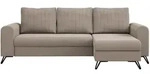 MKS Ecksofa, Beige, Metall, 3-Sitzer, L-Form,L-Form, 242x140 cm, Oeko-Tex&reg;,
