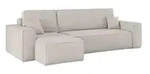 Kaiser M&ouml;bel Ecksofa, Beige, Textil, 4-Sitzer, L-Form,L-Form, 244x142 cm,