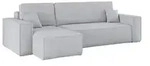 Kaiser M&ouml;bel Ecksofa, Grau, Textil, 4-Sitzer, L-Form,L-Form, 244x142 cm, Wohnzimmer,