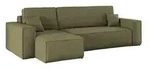 Kaiser M&ouml;bel Ecksofa, Olivgr&uuml;n, Textil, 4-Sitzer, L-Form,L-Form, 244x142 cm,