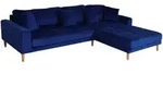 MCW Ecksofa, Blau, Textil, L-Form, 295x178 cm, Wohnzimmer, Sofas & Couches,