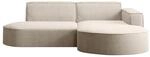 Kaiser M&ouml;bel Ecksofa, Beige, Textil, 4-Sitzer, L-Form, 236x165 cm, Reach,
