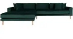 ebuy24 Ecksofa, Gr&uuml;n, Textil, L-Form, 290x170 cm, Wohnzimmer, Sofas & Couches,