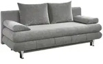 Carryhome Schlafsofa, Grau, Metall, Kunststoff, 2-Sitzer, F&uuml;llung: Polyester,