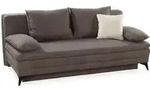 luma-home Dauer-Schlafsofa, Braun, Metall, 2-Sitzer, F&uuml;llung: Kaltschaum, einzeln