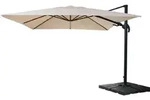 MCW Ampelschirm, Wei&szlig;, Textil, 400x360 cm, Sonnen- & Sichtschutz, Sonnenschirme,